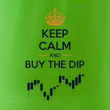 Keep Calm and Buy the Dip - koruna  a graf