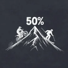 Narozeniny motorkář enduro a lyžař 50