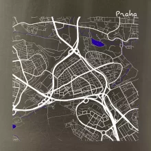 Praha - 14100 mapa s vodními toky