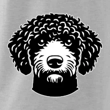 Lagotto romagnolo hlava na prsu