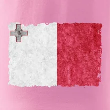 Vlajka Malta okousaná