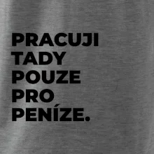 PRACUJI TADY POUZE PRO PENÍZE.