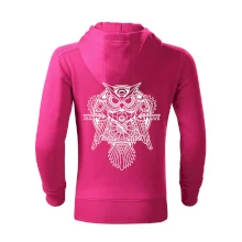 Steampunk sova černobílá