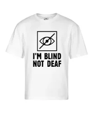 I'm blind not deaf