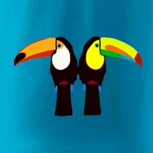 Dva barevní tukani (Moňas)