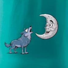 Parové triko - Vlk a měsíc