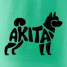 Akita Inu - Nápis v těle