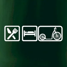 Eat sleep koloběžka velké a malé kolo