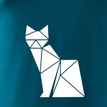 Origami kočka z boku