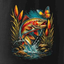 Obrázek pstruh a motýl