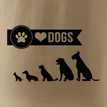 I love dogs - tlapka