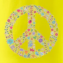 Peace symbol lístečky