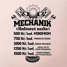 Mechanik - hodinová sazba Mechanik - hodinová sazba