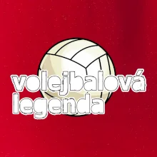 Volejbalová legenda - bílé písmo