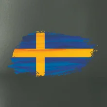 Švédská vlajka kreslená