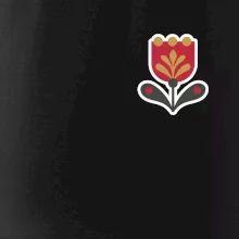 Folklor na prsu tulipán