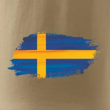 Švédská vlajka kreslená