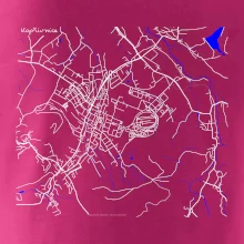 Kopřivnice - Mapa s vodními toky