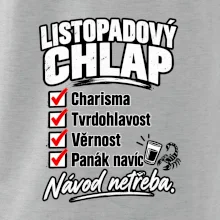 Listopadový chlap charisma a panák navíc