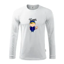 Jsem ďábel doručovatel modro žlutý