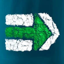 Párová turistická značka  zelená