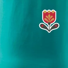 Folklor na prsu tulipán