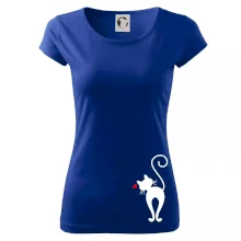 Zamilovaná kočka zezadu