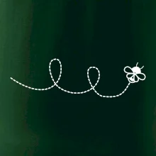 Dráha letu včely - smyčka