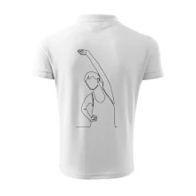 Protahující se žena jedním tahem