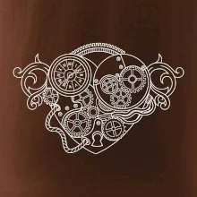 Steampunk srdce kreslené