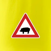 Dopravní značka - Pozor prase domácí