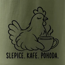 Slepice s kávou a pohodou