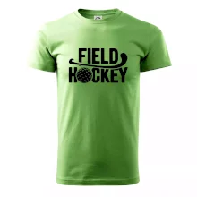 Field hockey míček a nápis