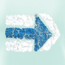 Párová turistická značka modrá