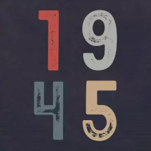 Vintage číslice 1945