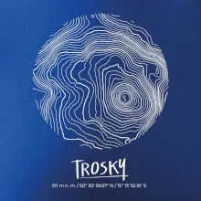Trosky - vrstevnice v kruhu