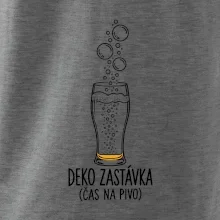 Deko zastávka čas na pivo sklenice s potápěčskými bublinami