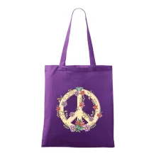 Peace symbol pískový