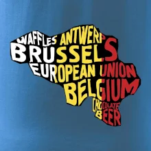 Mapy - názvy měst - Belgie