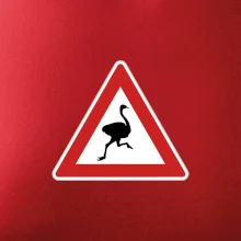 Dopravní značka - Pozor pštros