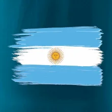 Argentina vlajka kreslená štětkou