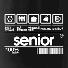 Čárový kód senior Čárový kód senior