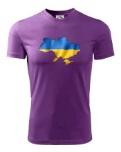 Ukrajina vlajka mapa