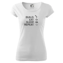 Build eat sleep repeat - montážní pěna
