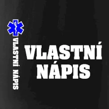 Hvězda života - vlastní nápis vpředu a vzadu