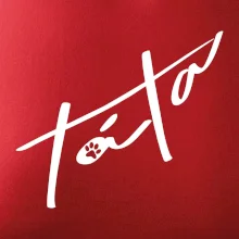 Kočičí táta se jmény na rukávu