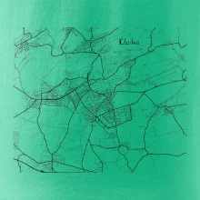 Černobílá mapa Kladno