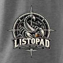 Listopadový štír v kompasu s whisky