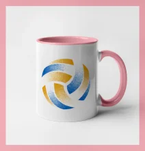 Volejbalový míč rastr barevný