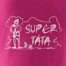 Kreslený nápis super táta
